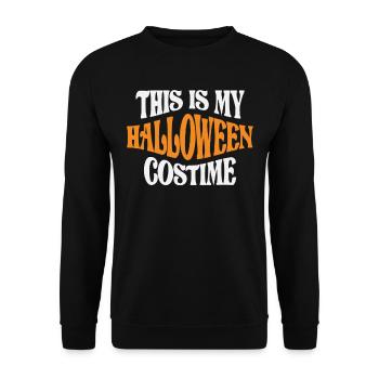 This Is My Halloween Costume - Fun for All Ages - Unisex Sweatshirt - black - Front - Alina (178cm) & Michal (187cm)