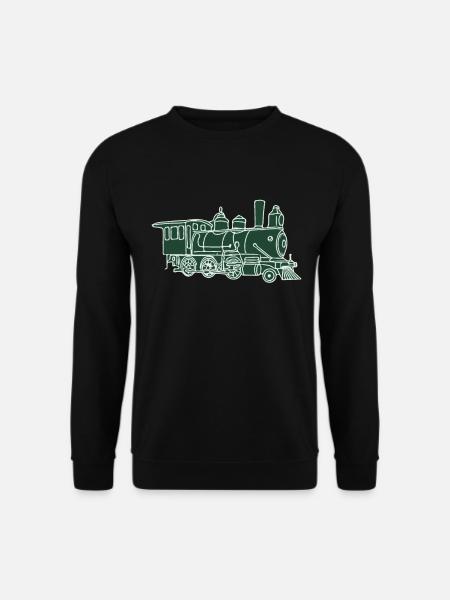 Eisenbahn - Dampflok - Unisex Pullover - Schwarz