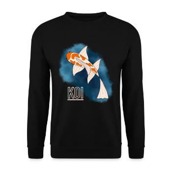 Koi - Unisex Pullover - Schwarz - Vorne - Alina (178cm) & Michal (187cm)