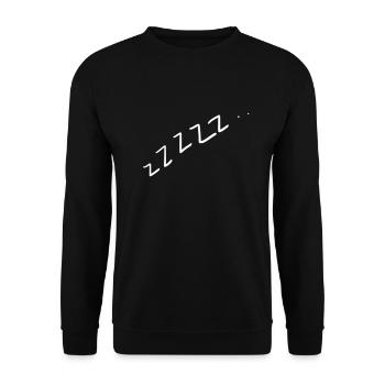 Langschläfer - Unisex Pullover - Schwarz - Vorne - Alina (178cm) & Michal (187cm)