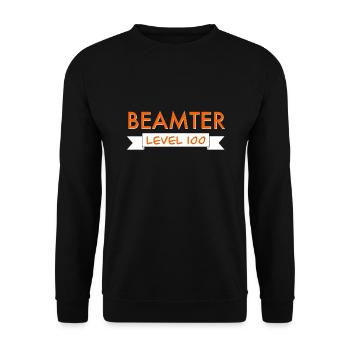 Beamter - Öffentlicher Dienst - Unisex Pullover - Schwarz - Vorne - Alina (178cm) & Michal (187cm)