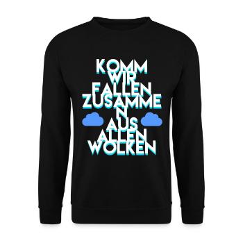 Fallschirmspringen - Unisex Pullover - Schwarz - Vorne - Alina (178cm) & Michal (187cm)