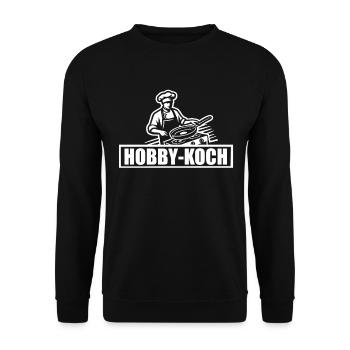 Hobbykoch - Kochen - Unisex Pullover - Schwarz - Vorne - Alina (178cm) & Michal (187cm)