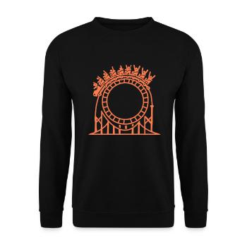 Achterbahn - Unisex Pullover - Schwarz - Vorne - Alina (178cm) & Michal (187cm)