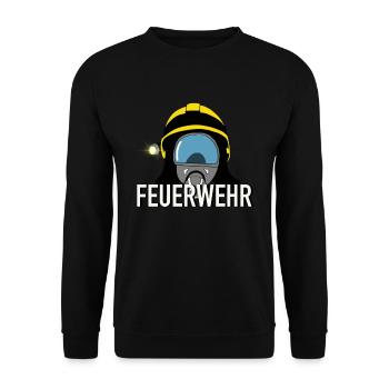 Feuerwehr - Unisex Pullover - Schwarz - Vorne - Alina (178cm) & Michal (187cm)
