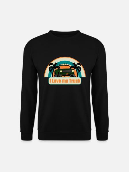 I Love My Truck - Unisex Pullover - Schwarz