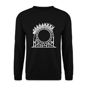 Achterbahn - Unisex Pullover - Schwarz - Vorne - Alina (178cm) & Michal (187cm)