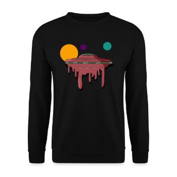 Raumschiff - Unisex Pullover - Schwarz - Vorne - Alina (178cm) & Michal (187cm)