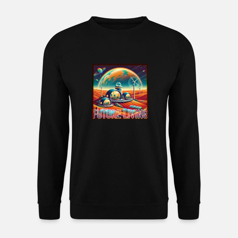 Wohnen in der Zukunft - Unisex Pullover - Schwarz