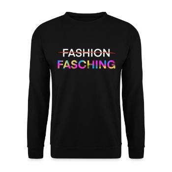 Fasching - Karneval - Unisex Pullover - Schwarz - Vorne - Alina (178cm) & Michal (187cm)
