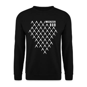 Meenzer Bub Hessen dialecte Bembel Äppler Mainz - Sweat-shirt Unisexe - noir - Devant - Alina (178cm) & Michal (187cm)