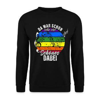 Beaucoup de belles choses avec : chef de chœur, professeur de musique - Sweat-shirt Unisexe - noir - Devant - Alina (178cm) & Michal (187cm)