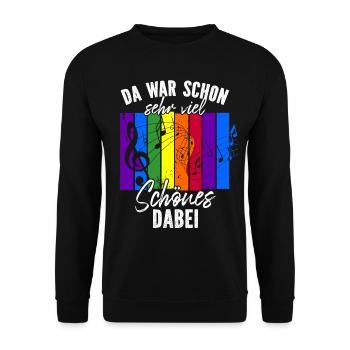 Sehr viel Schönes dabei Chorleiter Musiklehrer - Unisex Pullover - Schwarz - Vorne - Alina (178cm) & Michal (187cm)