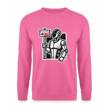 Frappe de robot - Sweat-shirt Unisexe - rose - Devant