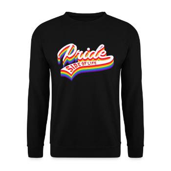 Pride Side of Life Joyeux mois de la fierté LGBTQ - Sweat-shirt Unisexe - noir - Devant - Alina (178cm) & Michal (187cm)