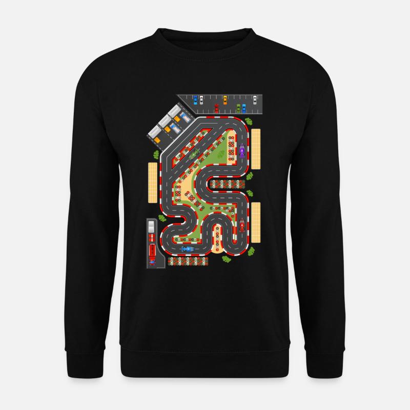 Straßenlandschaft Straßenverkehr Autobahn Auto - Unisex Pullover - Schwarz