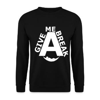 Pause - Sweat-shirt Unisexe - noir - Devant - Alina (178cm) & Michal (187cm)