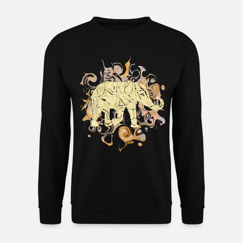 Elefant - Unisex Pullover - Schwarz