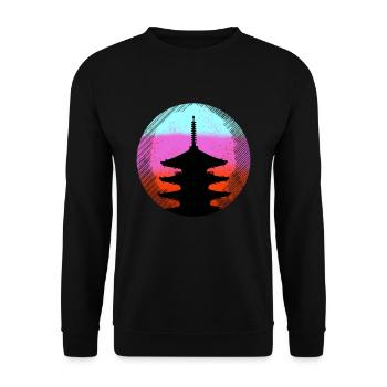 Asia - Unisex Pullover - Schwarz - Vorne - Alina (178cm) & Michal (187cm)