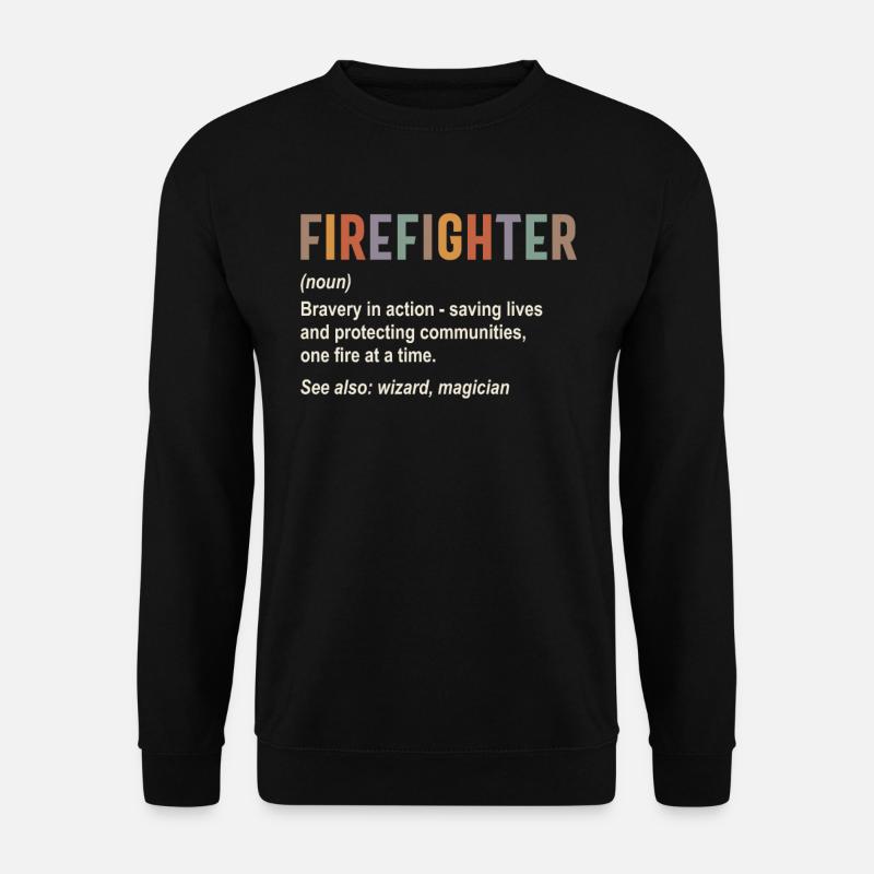 Firefighter - Unisex Sweatshirt - black