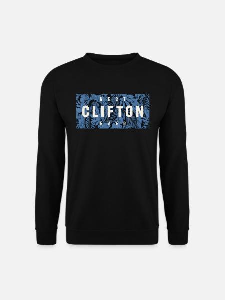 Bester Clifton aller Zeiten Lustiger Name Clifton - Unisex Pullover - Schwarz