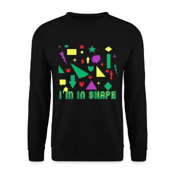 Fitness - Sport - Trainieren - Unisex Pullover - Schwarz - Vorne - Alina (178cm) & Michal (187cm)