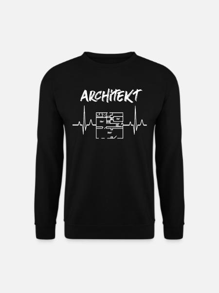 Architekt Herzschlag - Unisex Pullover - Schwarz