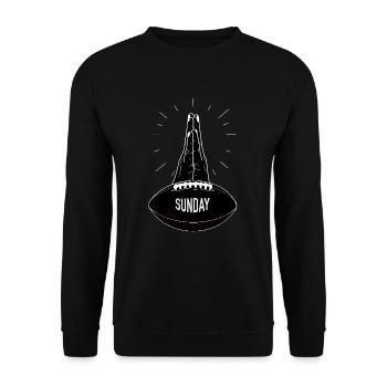 Football américain - Sweat-shirt Unisexe - noir - Devant - Alina (178cm) & Michal (187cm)