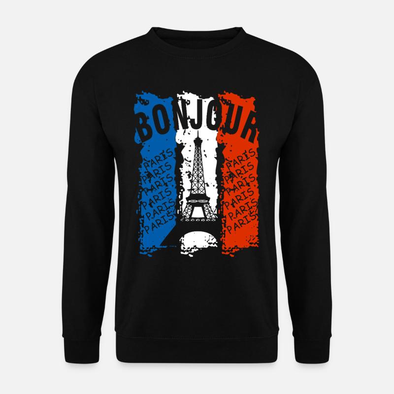 Flagge Frankreichs - Unisex Pullover - Schwarz