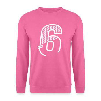 Numéro 6 Maillot de sport 6e anniversaire - Sweat-shirt Unisexe - rose - Devant