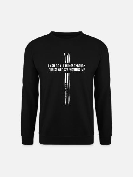 Philippiens 4:13 - Foi et force en Christ - Sweat-shirt Unisexe - noir