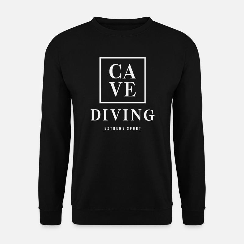 Sports extrêmes : plongée souterraine - Sweat-shirt Unisexe - noir