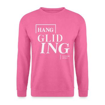 Sports extrêmes : deltaplane - Sweat-shirt Unisexe - rose - Devant
