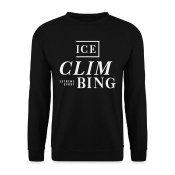 Extreme Sport Climbing - Unisex Sweatshirt - black - Front - Alina (178cm) & Michal (187cm)