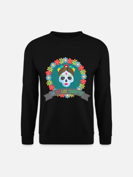 Dia de los muertos Sugar Skull Catrina - Unisex Pullover - Schwarz