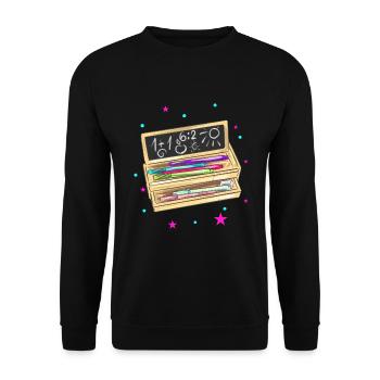 Dossier étudiant pour la scolarisation - Sweat-shirt Unisexe - noir - Devant - Alina (178cm) & Michal (187cm)