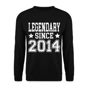 Légendaire depuis 2014 - Sweat-shirt Unisexe - noir - Devant - Alina (178cm) & Michal (187cm)