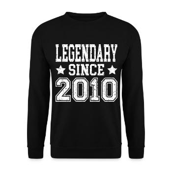 Légendaire depuis 2010 - Sweat-shirt Unisexe - noir - Devant - Alina (178cm) & Michal (187cm)