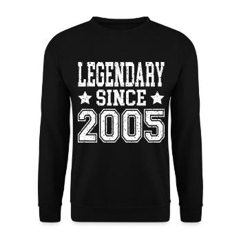 Légendaire depuis 2005 - Sweat-shirt Unisexe - noir - Devant - Alina (178cm) & Michal (187cm)