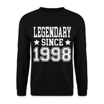Légendaire depuis 1998 - Sweat-shirt Unisexe - noir - Devant - Alina (178cm) & Michal (187cm)