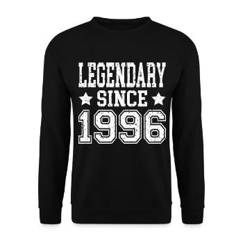 Légendaire depuis 1996 - Sweat-shirt Unisexe - noir - Devant - Alina (178cm) & Michal (187cm)