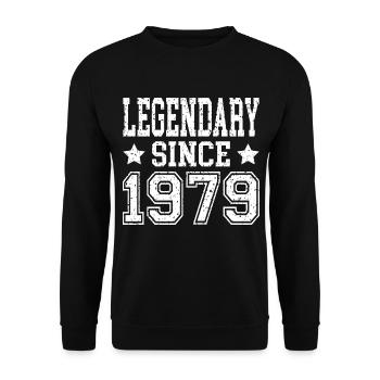 Légendaire depuis 1979 - Sweat-shirt Unisexe - noir - Devant - Alina (178cm) & Michal (187cm)