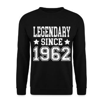 Légendaire depuis 1962 - Sweat-shirt Unisexe - noir - Devant - Alina (178cm) & Michal (187cm)