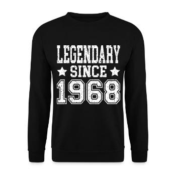 Légendaire depuis 1968 - Sweat-shirt Unisexe - noir - Devant - Alina (178cm) & Michal (187cm)
