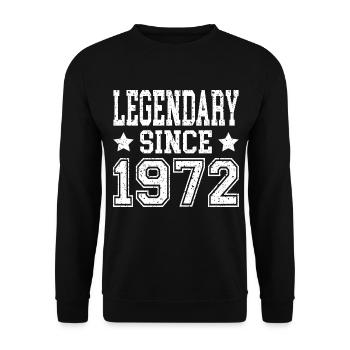 Légendaire depuis 1972 - Sweat-shirt Unisexe - noir - Devant - Alina (178cm) & Michal (187cm)