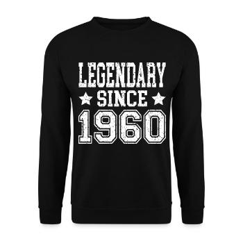 Légendaire depuis 1960 - Sweat-shirt Unisexe - noir - Devant - Alina (178cm) & Michal (187cm)