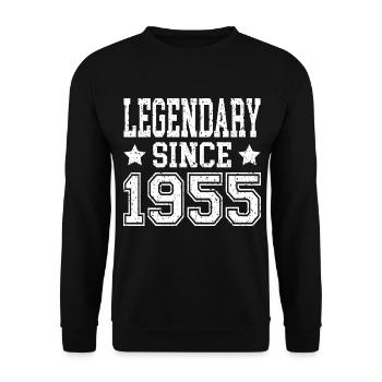 Légendaire depuis 1955 - Sweat-shirt Unisexe - noir - Devant - Alina (178cm) & Michal (187cm)