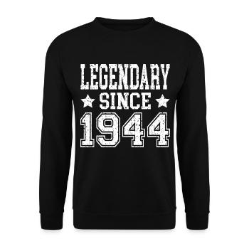 Légendaire depuis 1944 - Sweat-shirt Unisexe - noir - Devant - Alina (178cm) & Michal (187cm)