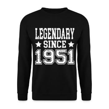Legendary since 1951 - Unisex Sweatshirt - black - Front - Alina (178cm) & Michal (187cm)