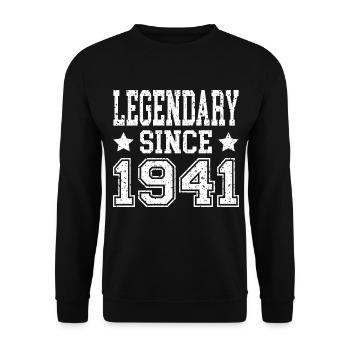 Légendaire depuis 1941 - Sweat-shirt Unisexe - noir - Devant - Alina (178cm) & Michal (187cm)